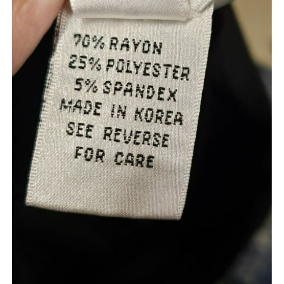 Talbots Black Wide-Leg Pants, Side Zip, Large, Professional Classic Dressy - Picture 5 of 6